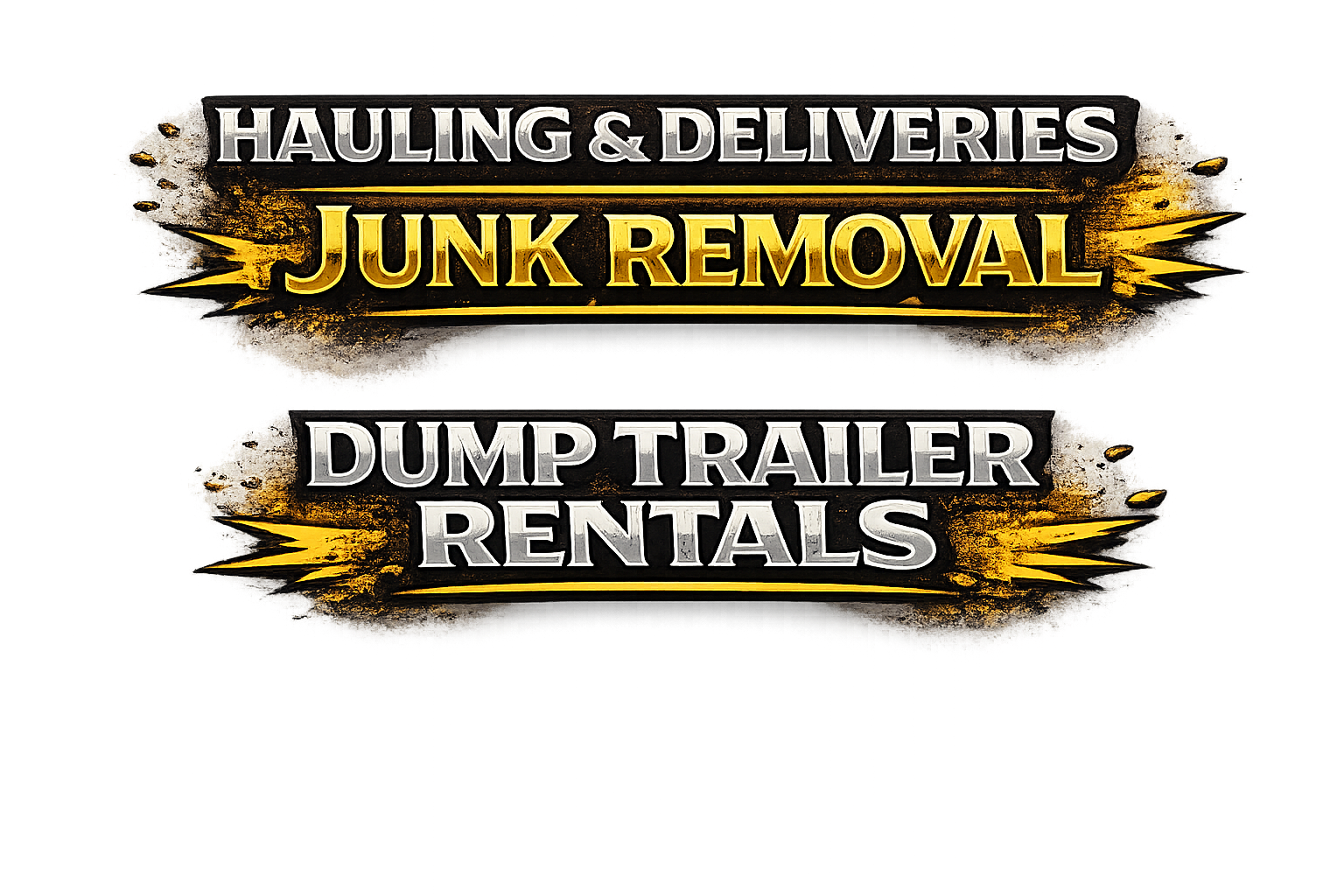 Hauling & Deliveries, Junk Removal, Dump Trailer Rentals