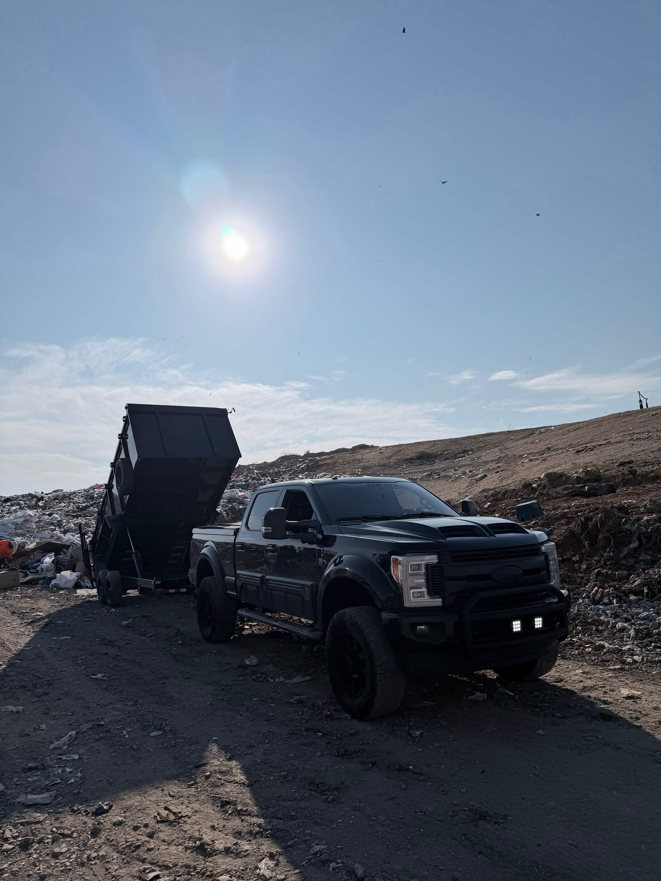 Aventis Junk Removal truck and trailer